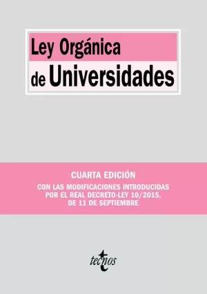 LEY ORGÁNICA DE UNIVERSIDADES